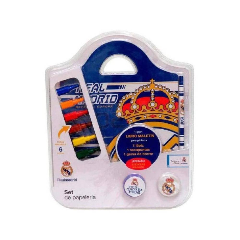 Set real madrid madrid libro maletin