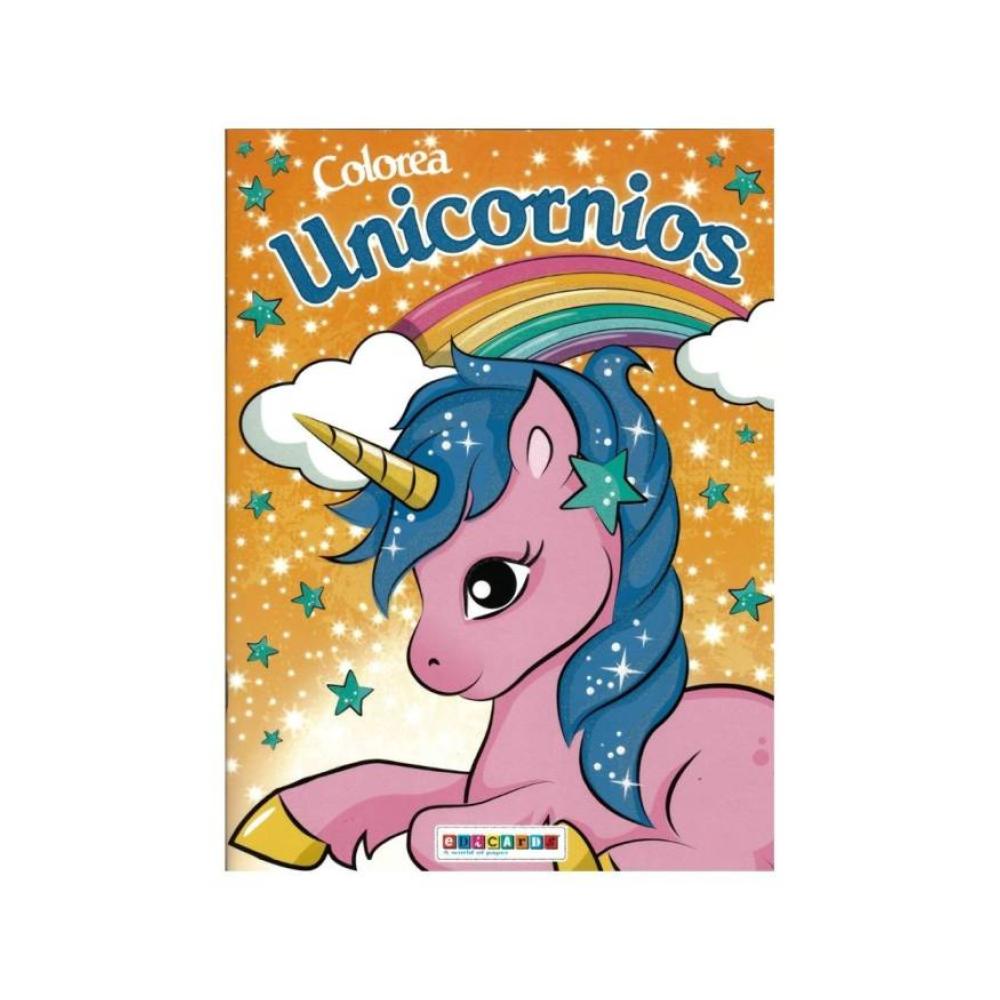 Libro colorear unicornio