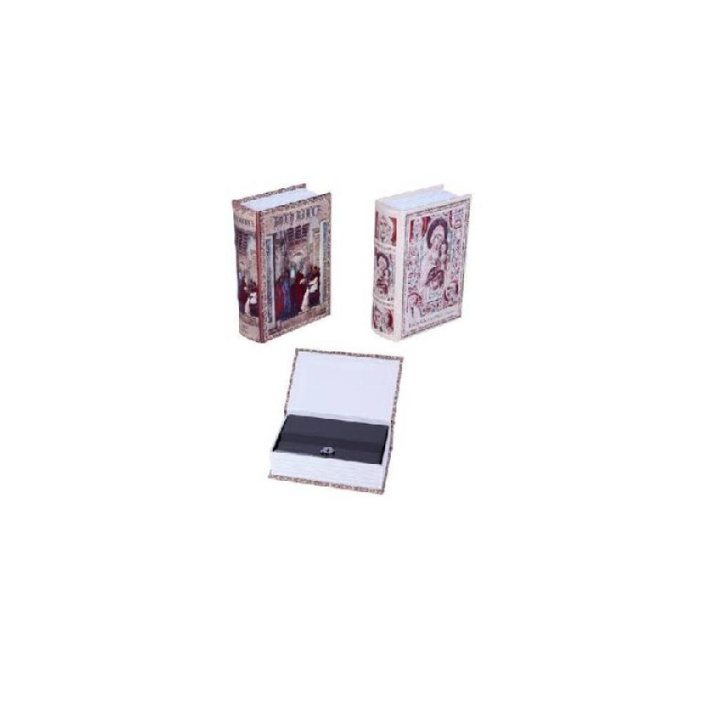 Libro caja fuerte c/ llave grande,2 mod. biblia