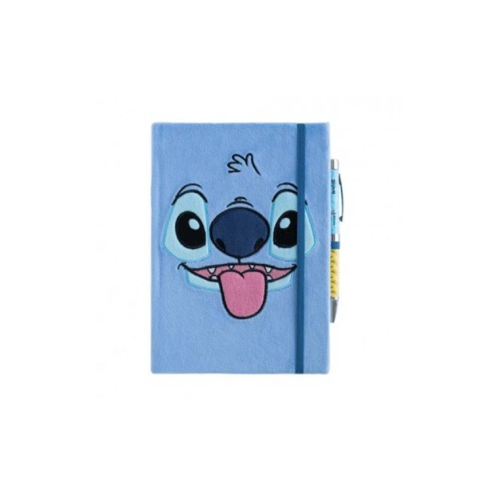 Cuaderno tapà felpa a5 premium con boligrafo proyector stitch