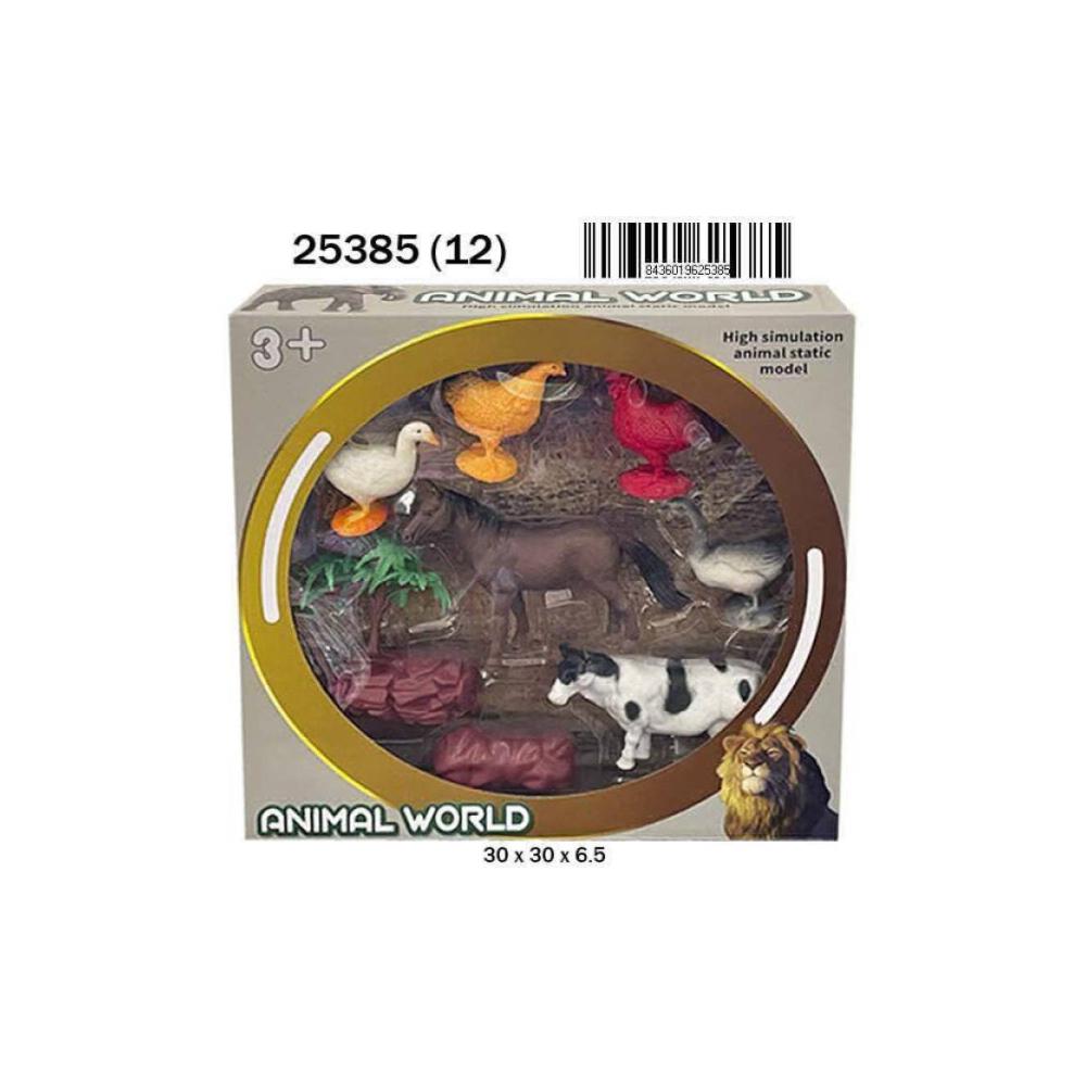 Caja animales granja y accesorios