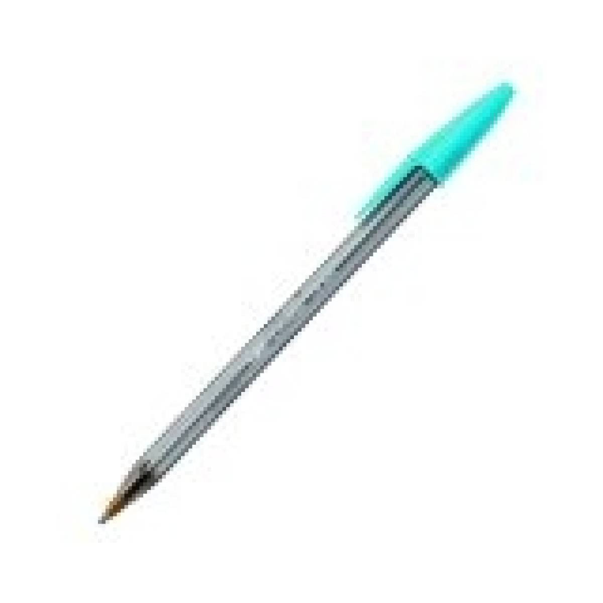 Boligrafo bic cristal fun turquesa punta 1,6 mm.