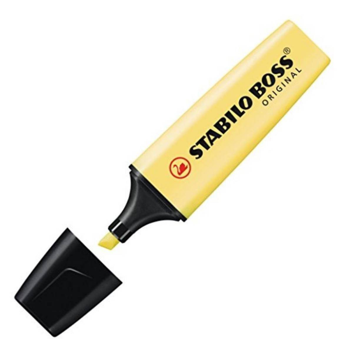 Rotulador fluorescente boss amarillo pastel stabilo