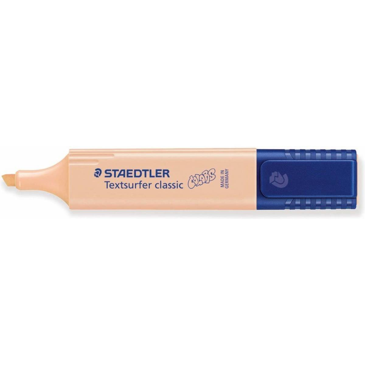 Rotulador fluorescente naranja pastel staedtler