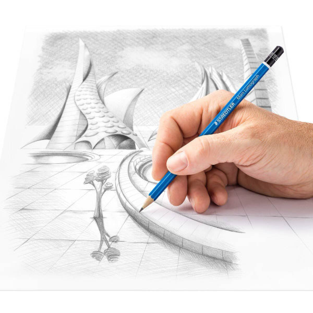 Lapiz dibujo mars lumograph HB staedtler