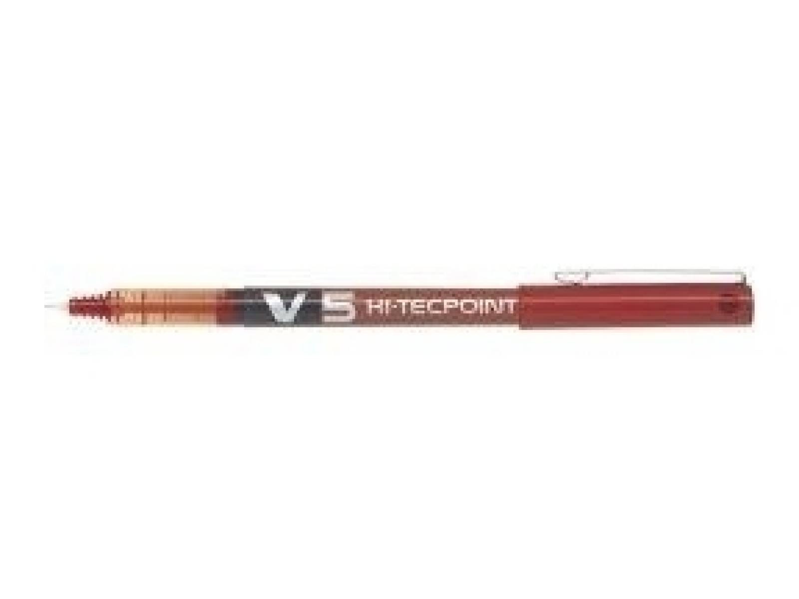 Boligrafo pilot punta aguja v5 rojo 0.5 mm