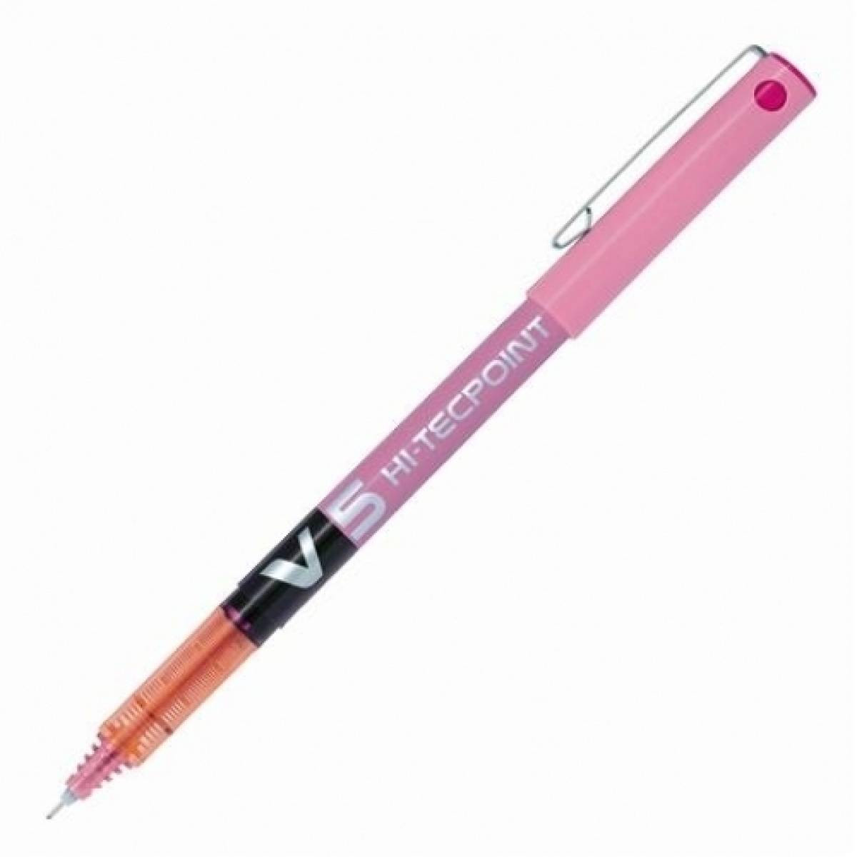 Boligrafo pilot punta aguja v-5 rosa 0.5 mm