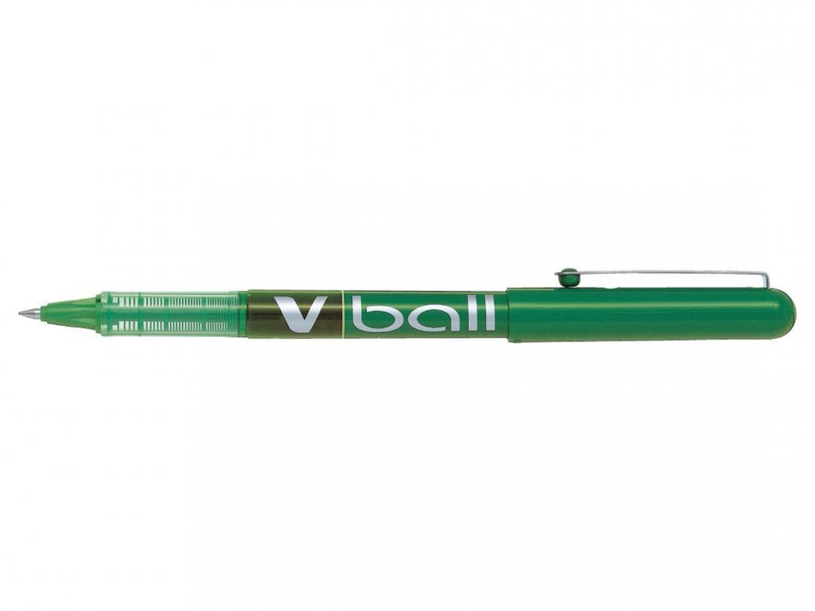 Boligrafo pilot roller v-ball verde 0.5 mm.
