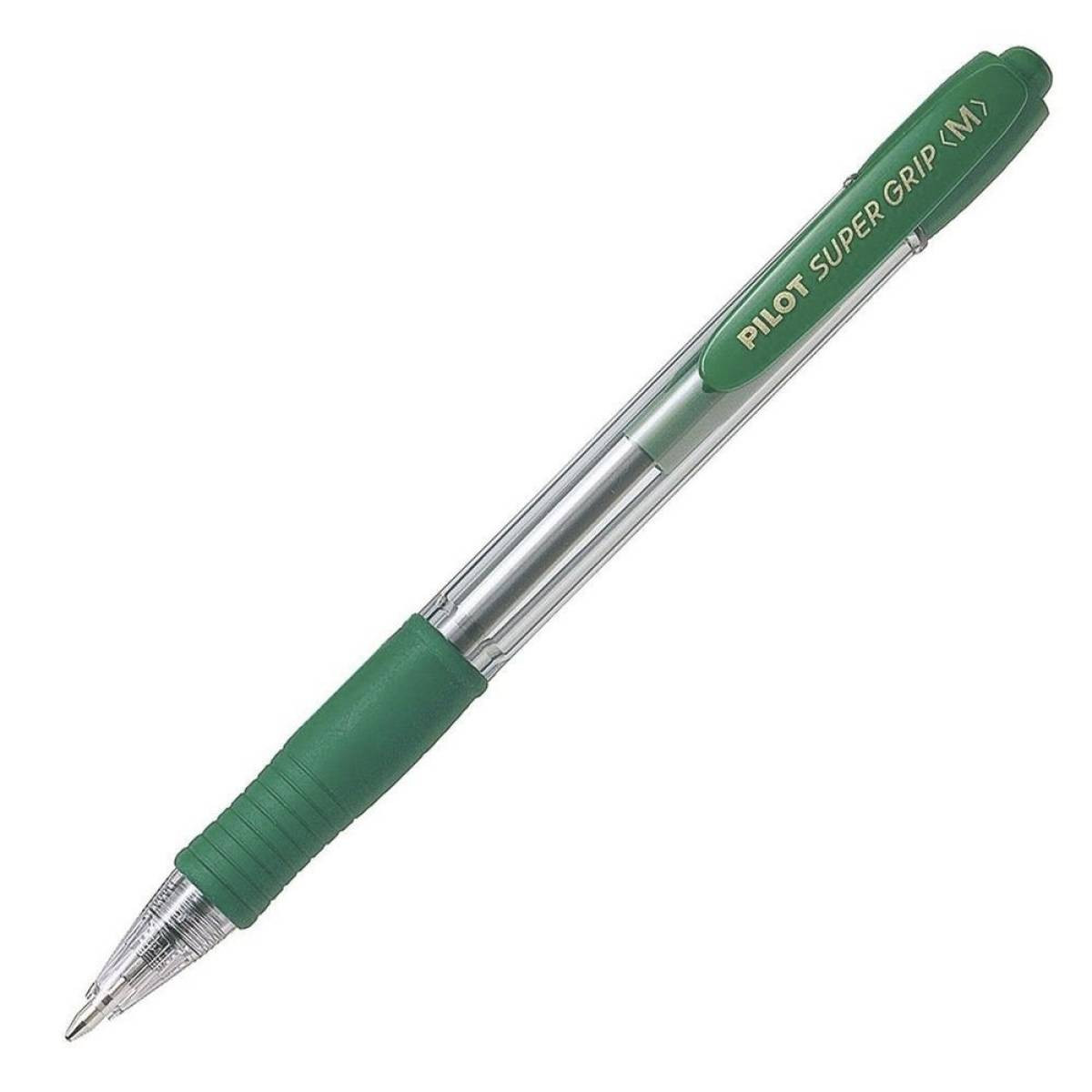 Boligrafo pilot super grip m verde