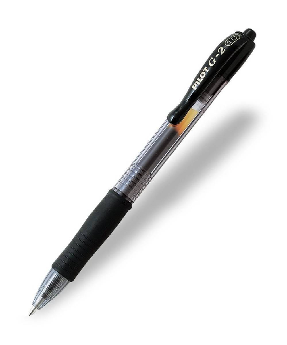 Boligrafo pilot g2 negro tinta gel retractil sujecion de caucho