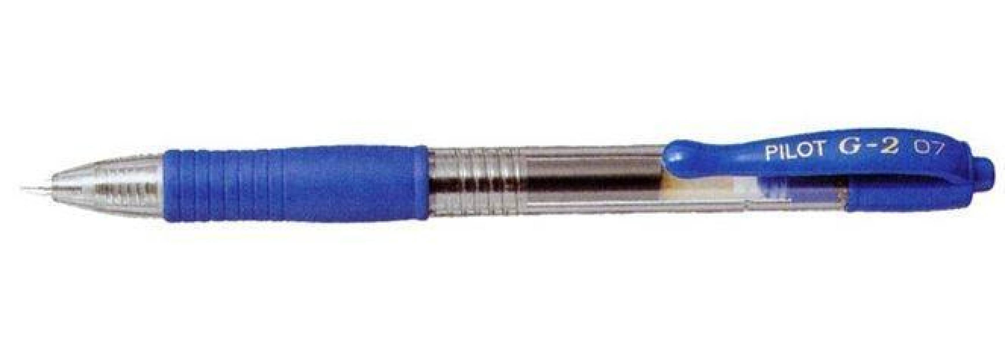 Boligrafo pilot g2 azul tinta gel retractil sujecion de caucho