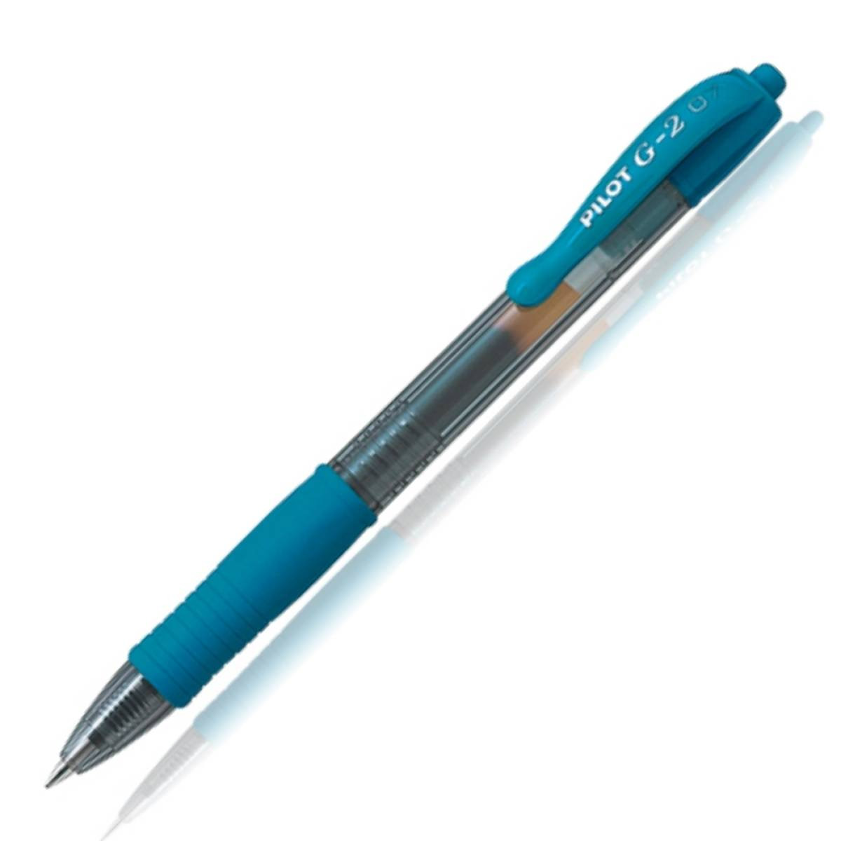 Boligrafo pilot g2 azul claro tinta gel retractil sujecion de caucho