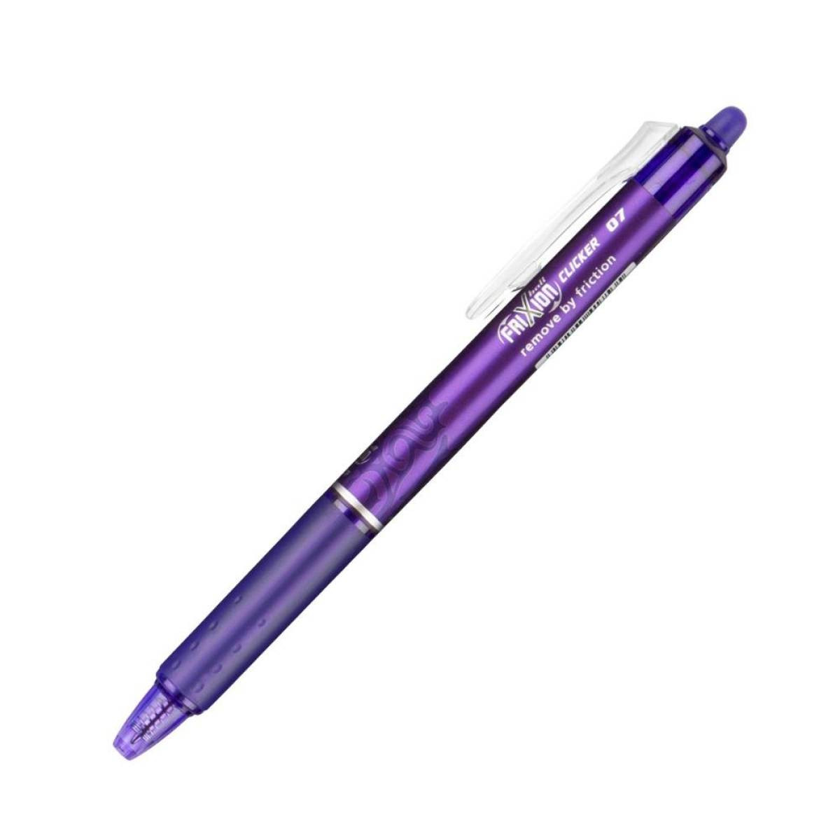 Boligrafo pilot frixion violeta clicker borrable 0,7 mm