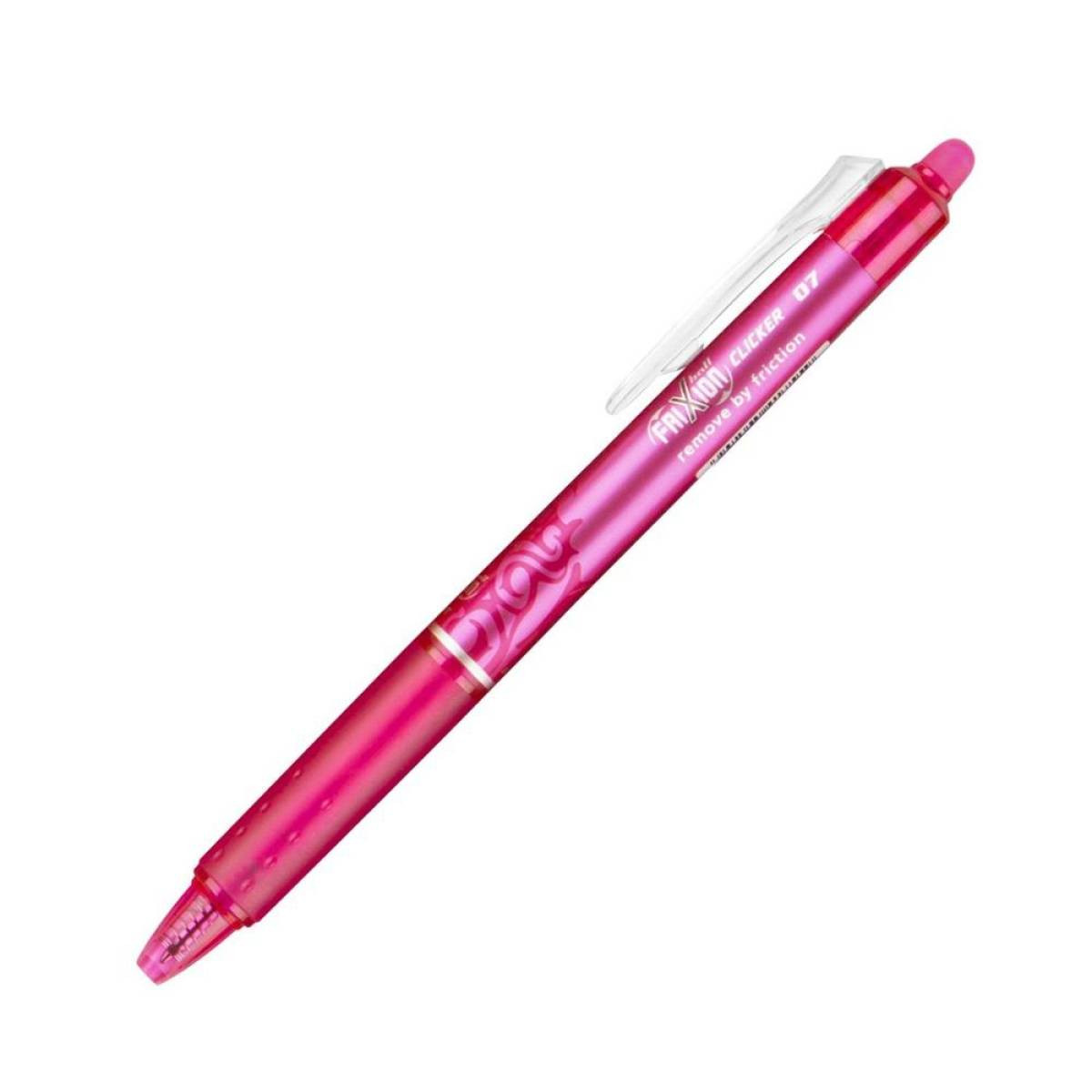 Boligrafo pilot frixion rosa clicker borrable 0,7 mm