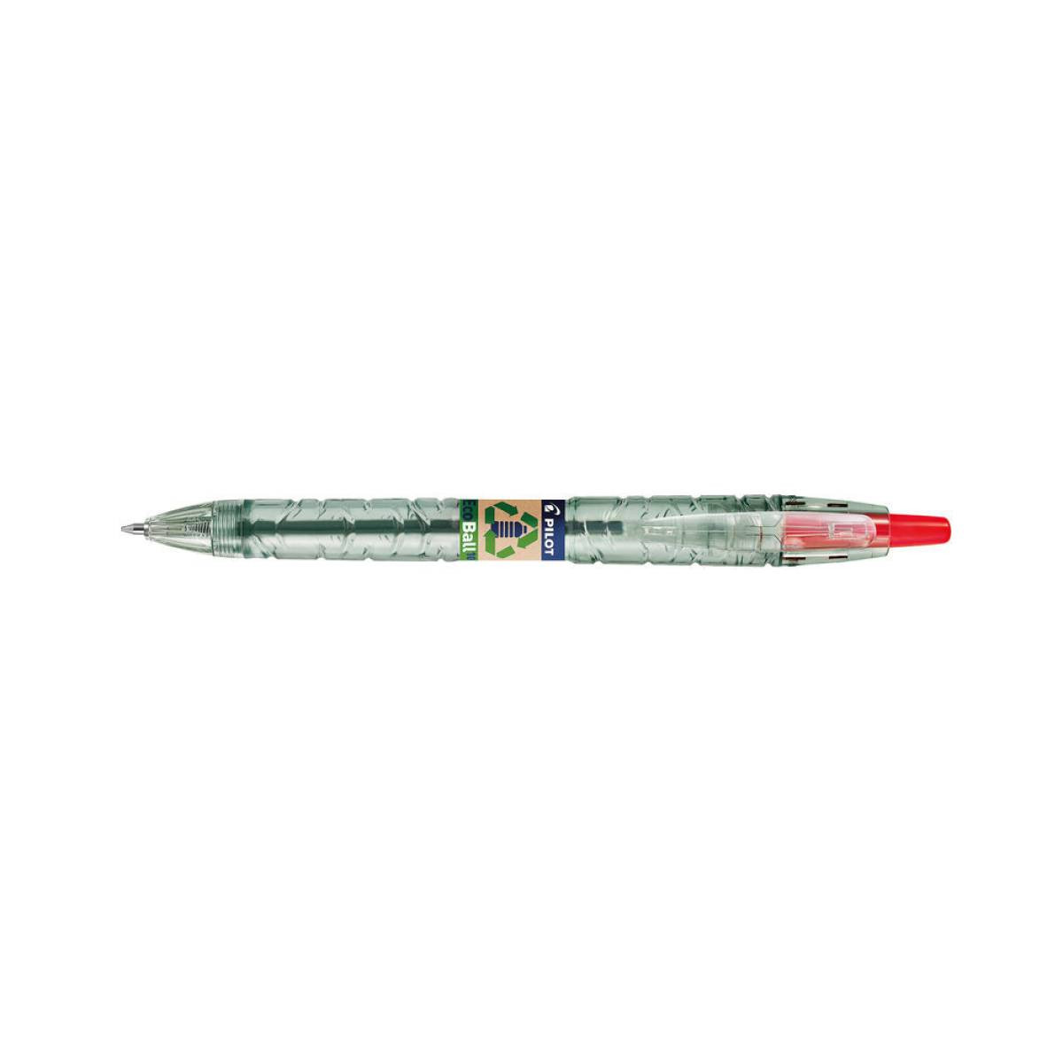 Boligrafo pilot ecoball begreen rojo