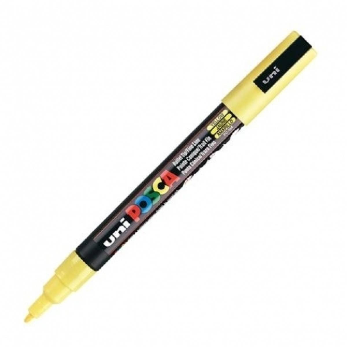 Rotulador amarillo 0,9-3 mm pintura al agua pc3m posca