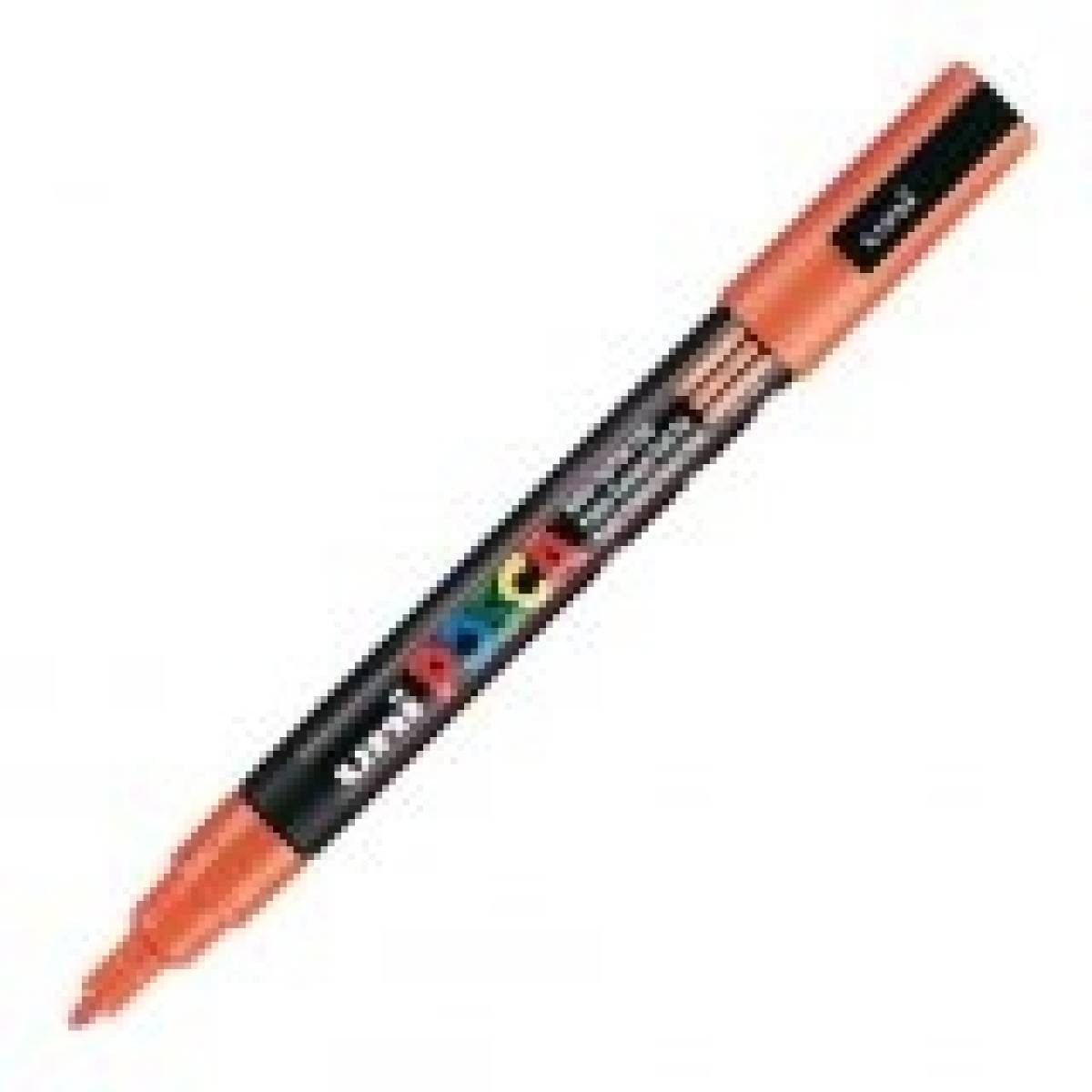 Rotulador naranja 0,9-3 mm pintura al agua pc3m posca