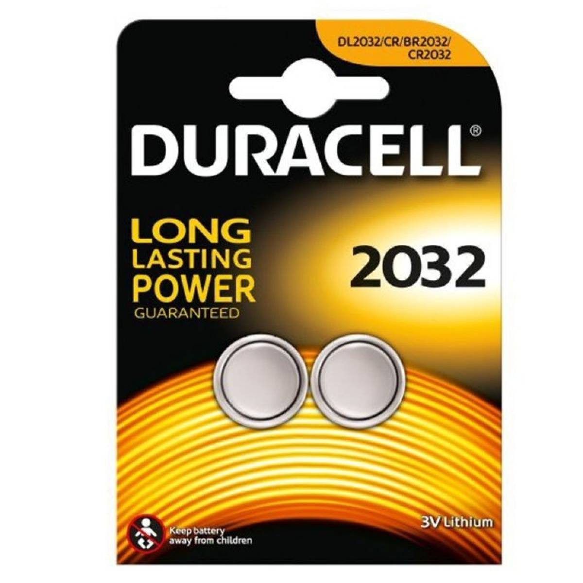 BLISTER 2 PILA DE BOTON DURACELL CR2032