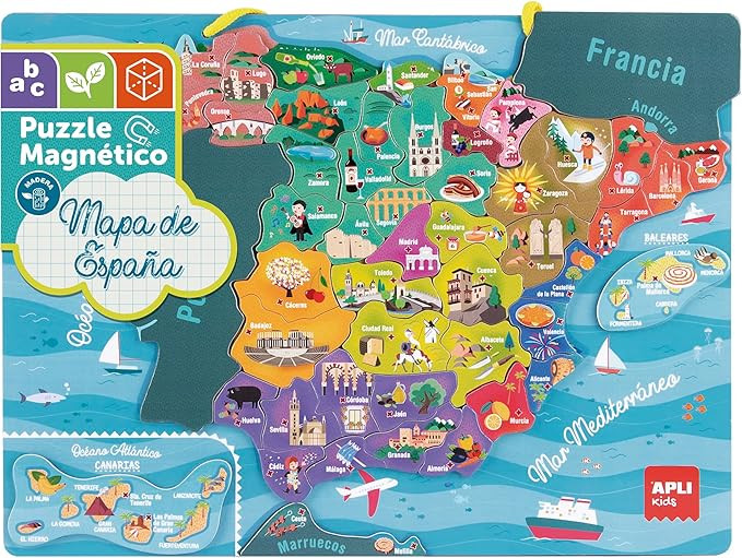 Puzzle magnetico españa apli
