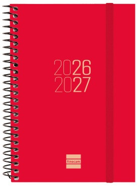 AGENDA ESCOLAR 26-27 E8 SVH ESPIR VERMELL ESPIRAL