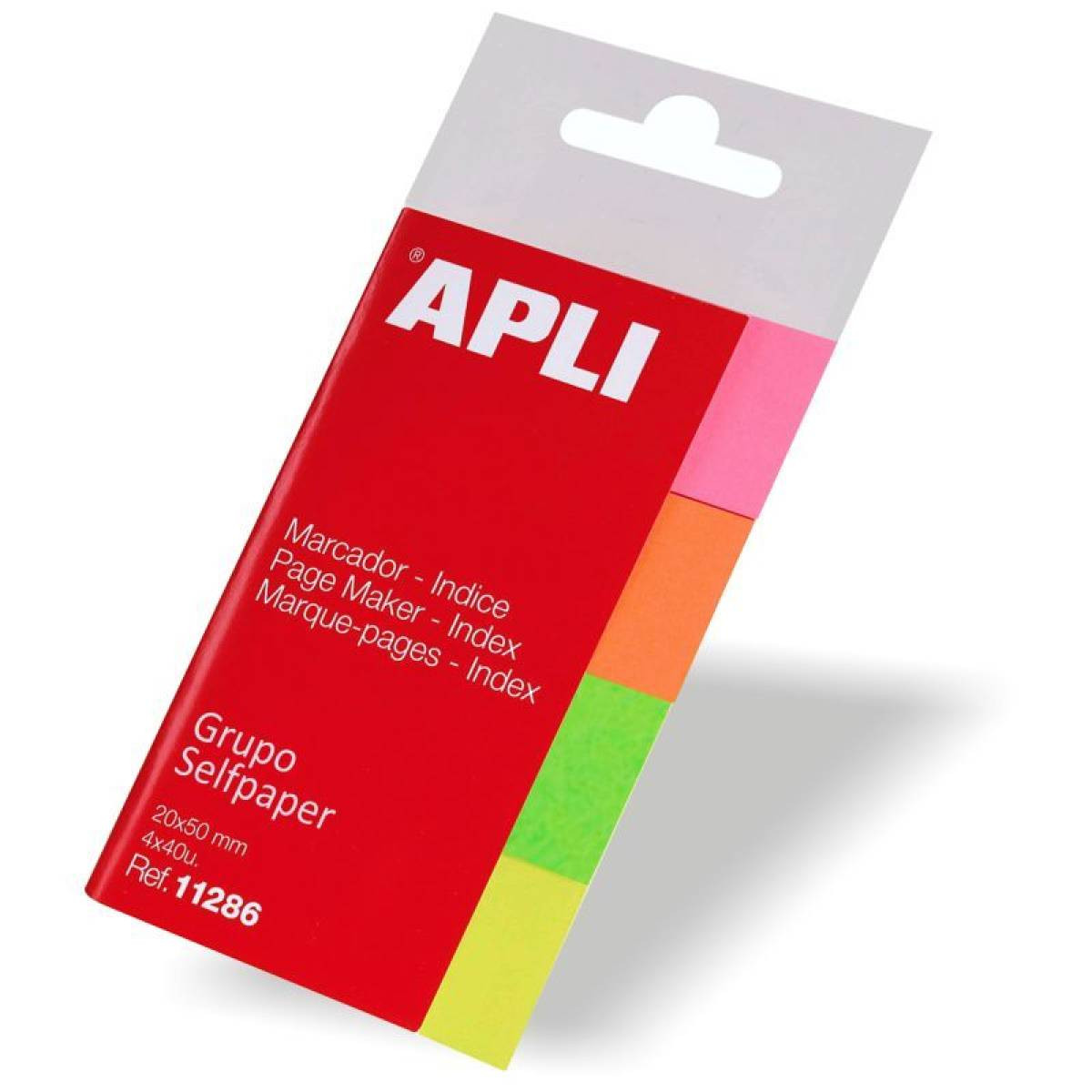Marcapáginas Apli Multicolor 160 Hojas 50 X 20 Mm