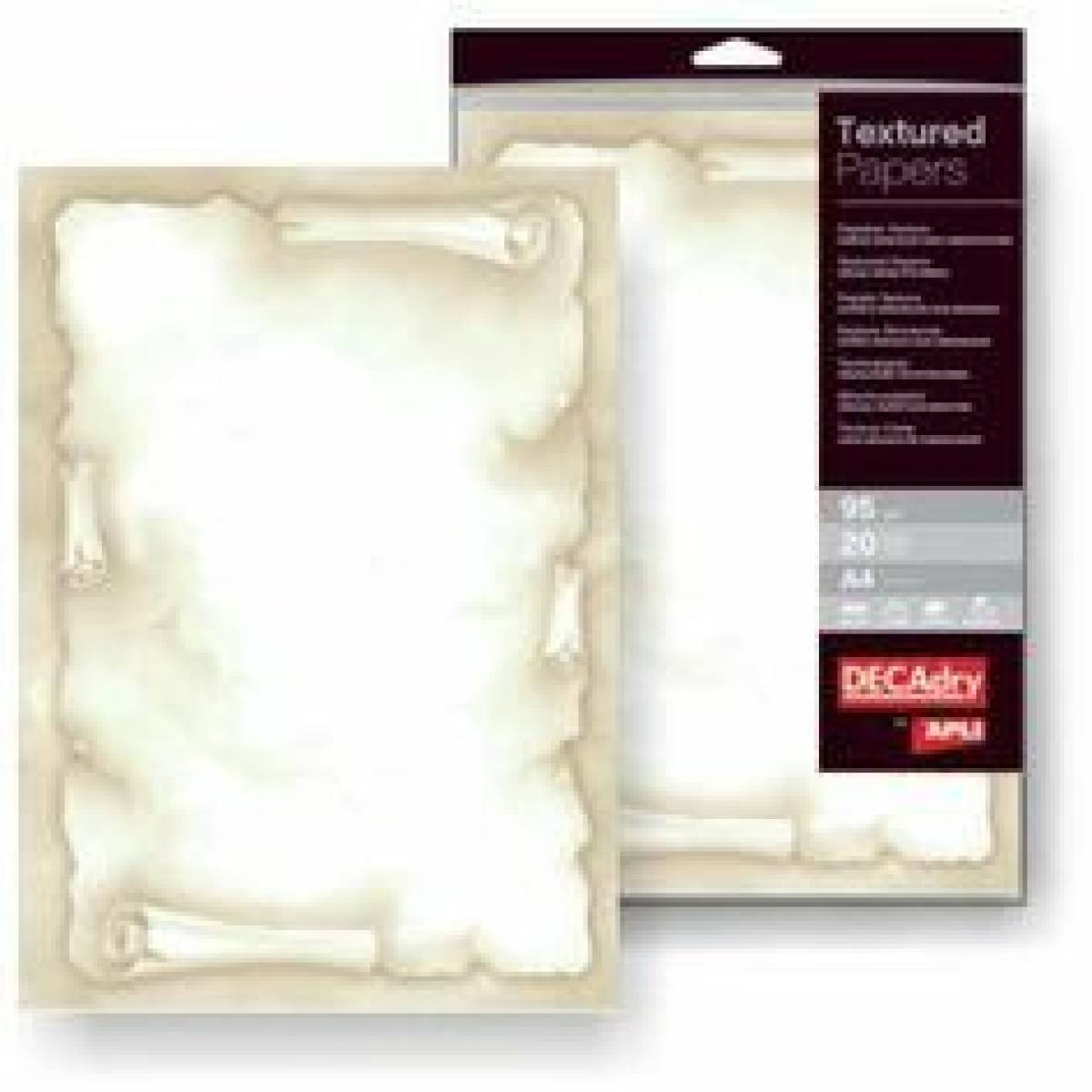 Papel tematico pergamino 90 g/m2 din a-4 bolsa de 20 hojas