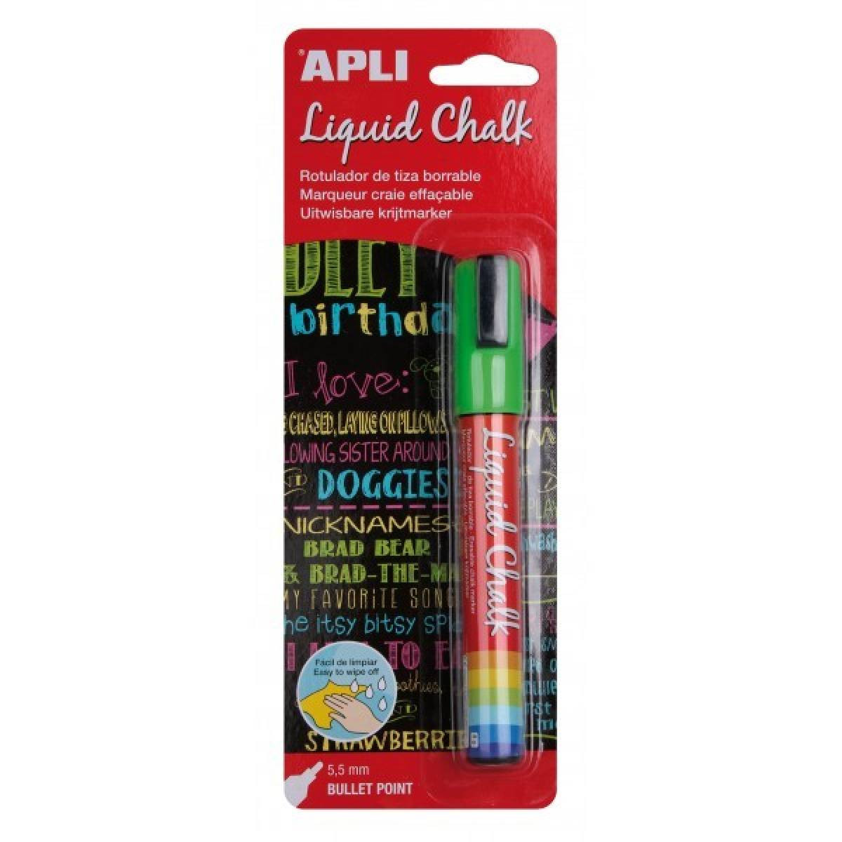 Liquid chalk ROtuador tiza líquida verde claro