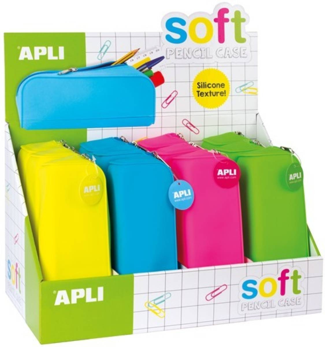 Portatodo silicona soft fluor apli