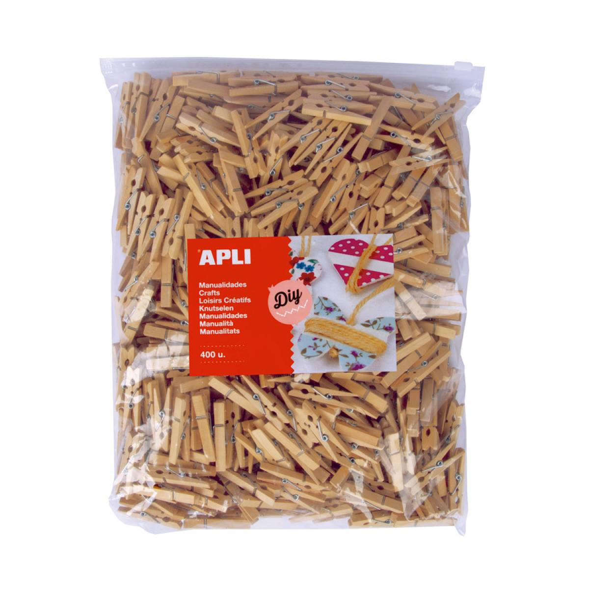 Set de 400 pinzas medianas Apli
