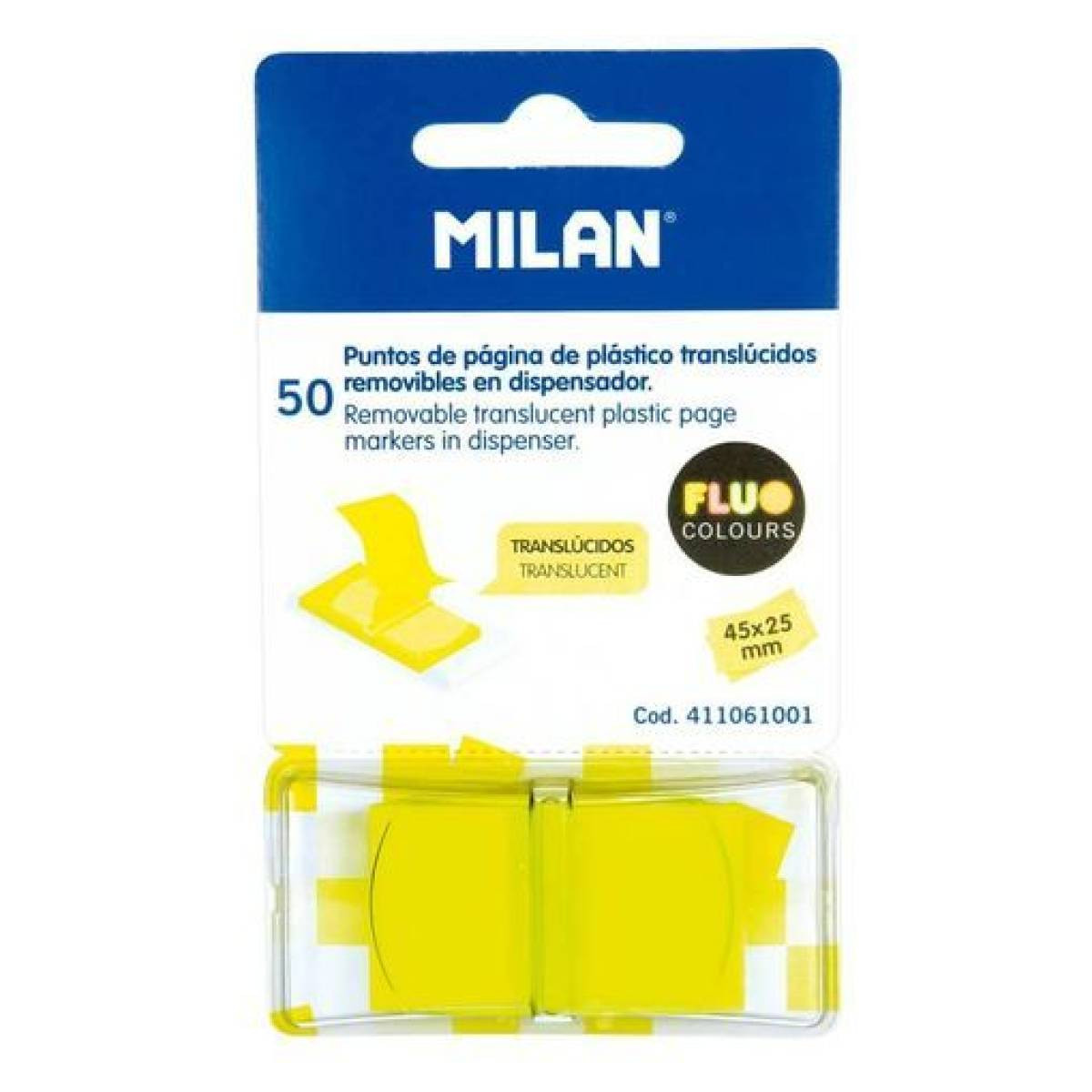 50 puntos de página translúcidos fluo
