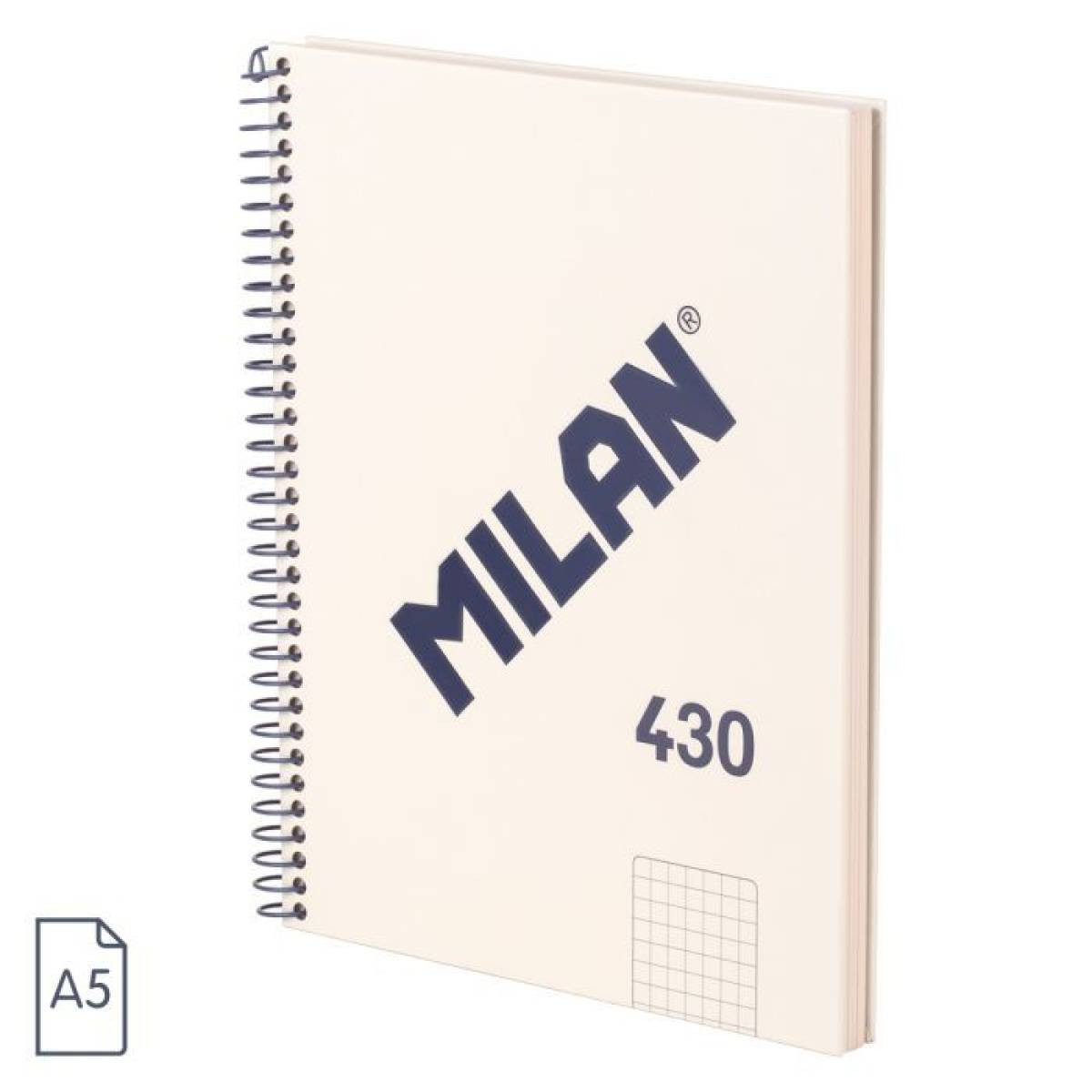 Bloc a5 4x4 tapa dura 80 hojas de 95gr coleccion 430 since 1918 beige milan