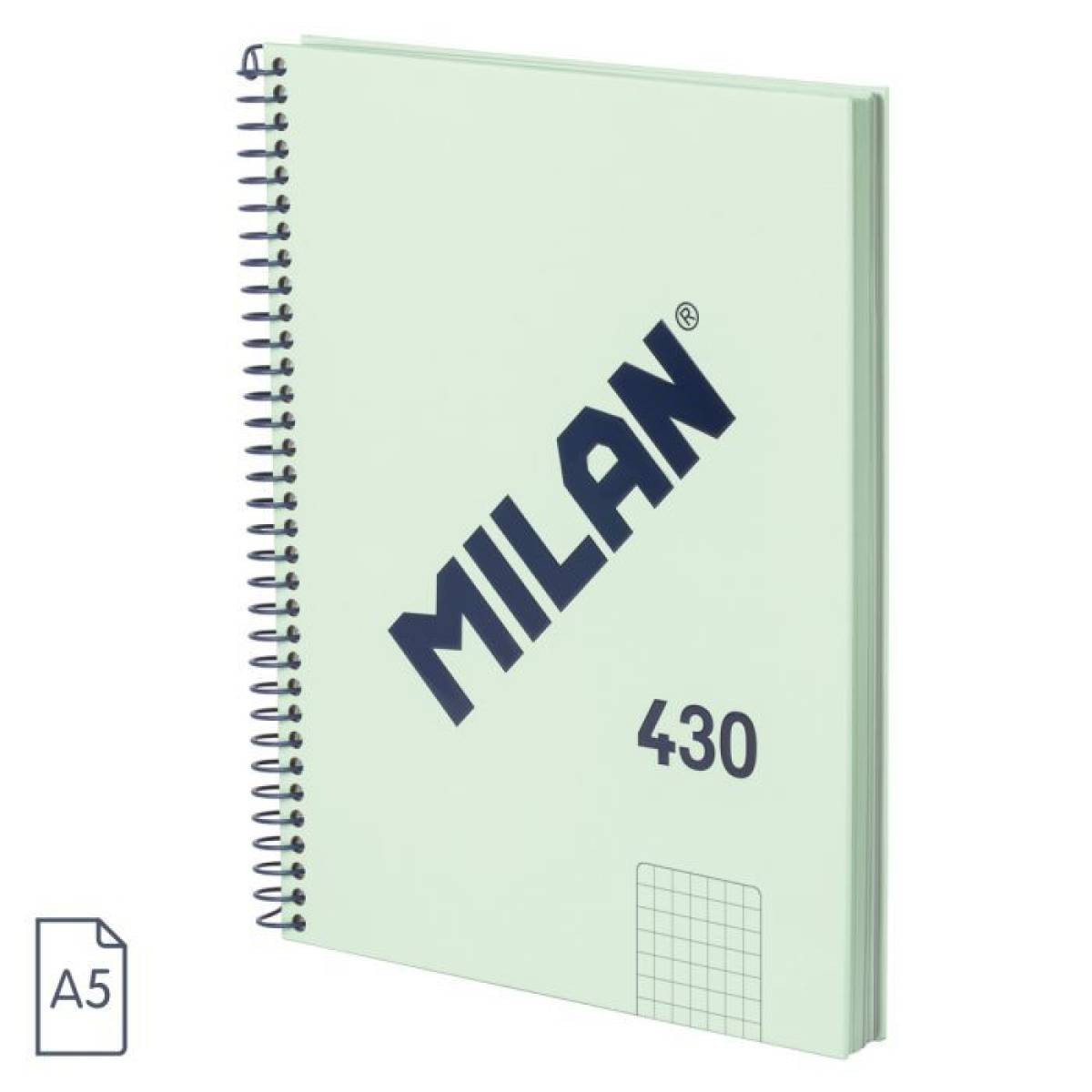 Bloc a5 4x4 tapa dura 80 hojas de 95gr coleccion 430 since 1918 verde milan