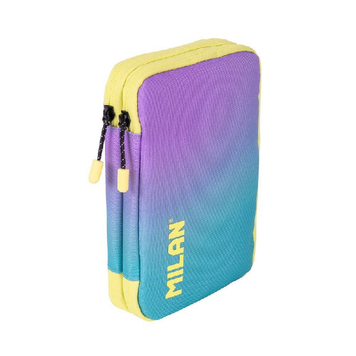 PLUMIER 2 PISOS AMB CONTENIDO COLECCIO SUNSET TURQUESA