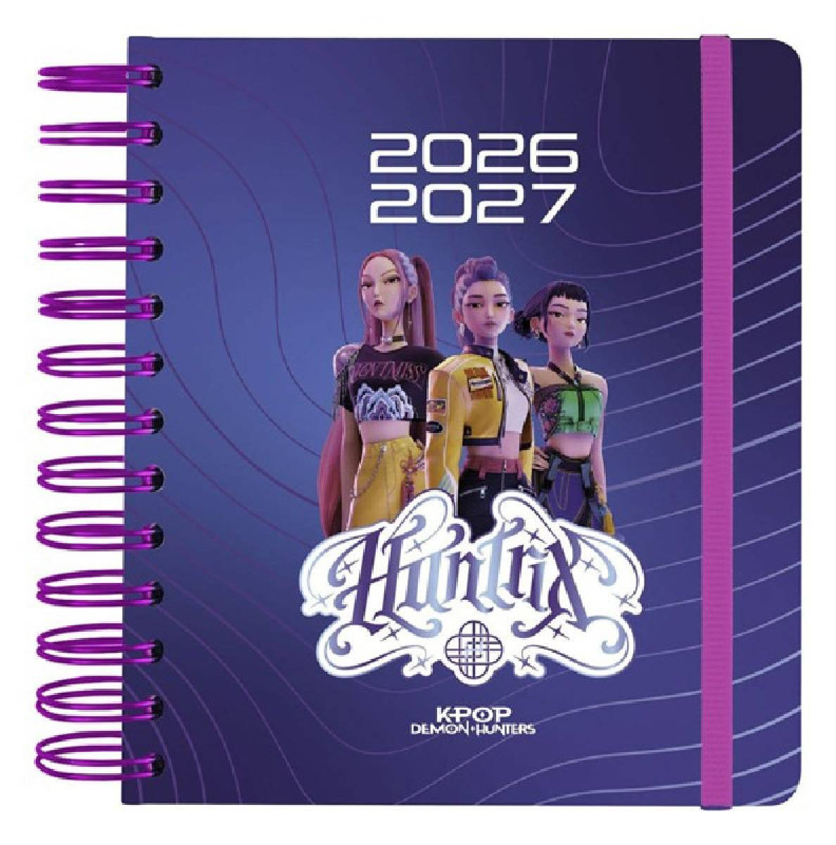 Agenda escolar 2026/2027 dia pagina 11 meses kpop demon hunters