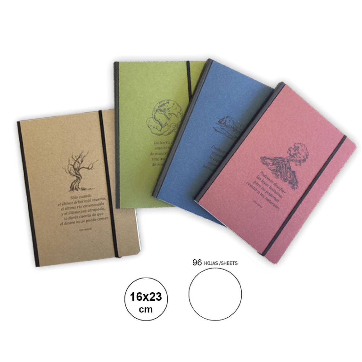 Libreta encolada A5 con goma Ecológica
