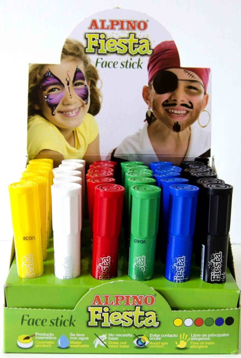 Barra maquillaje blanco alpino fiesta face stick