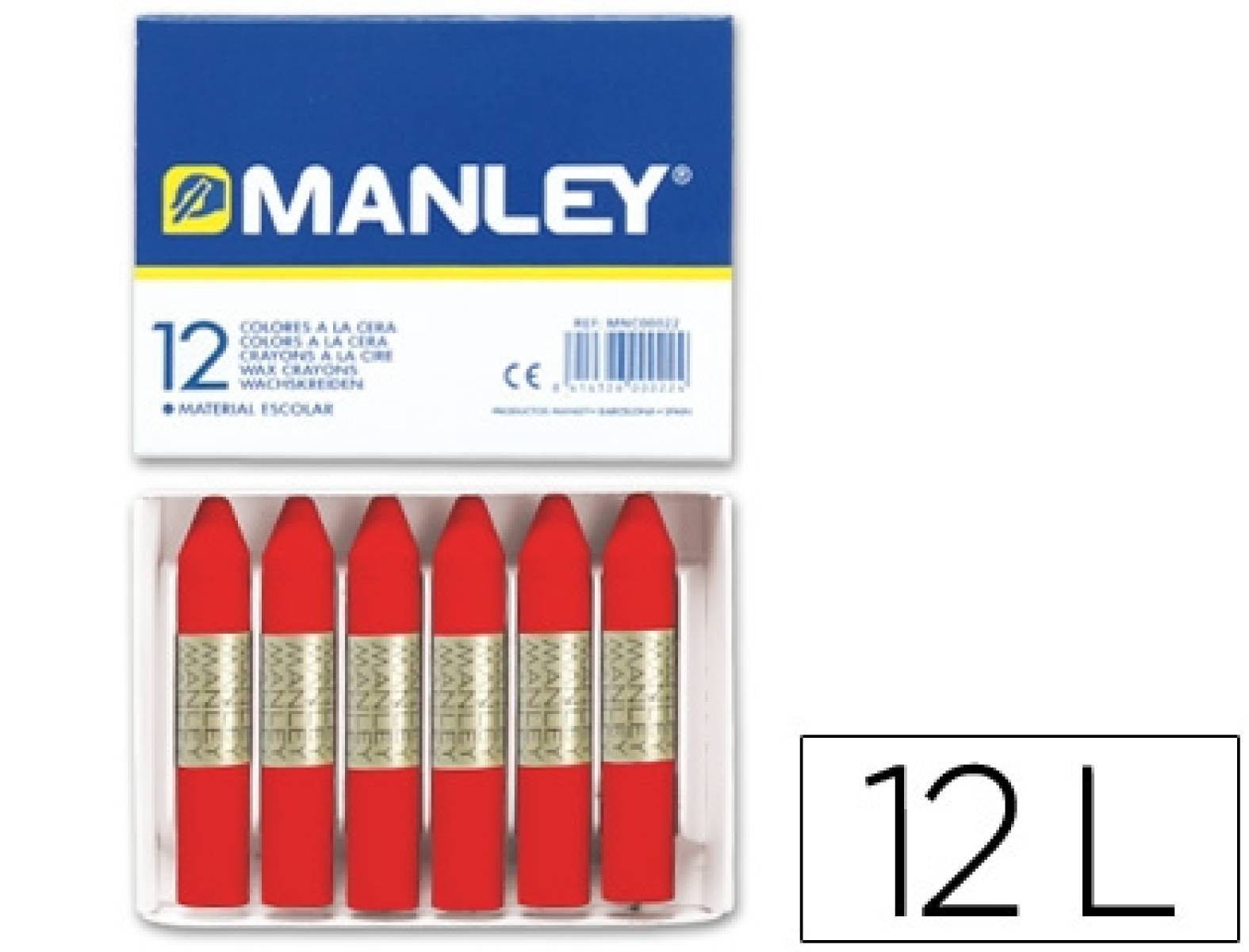 Cera manley nº 9 rojo escarlata unicolor. manley