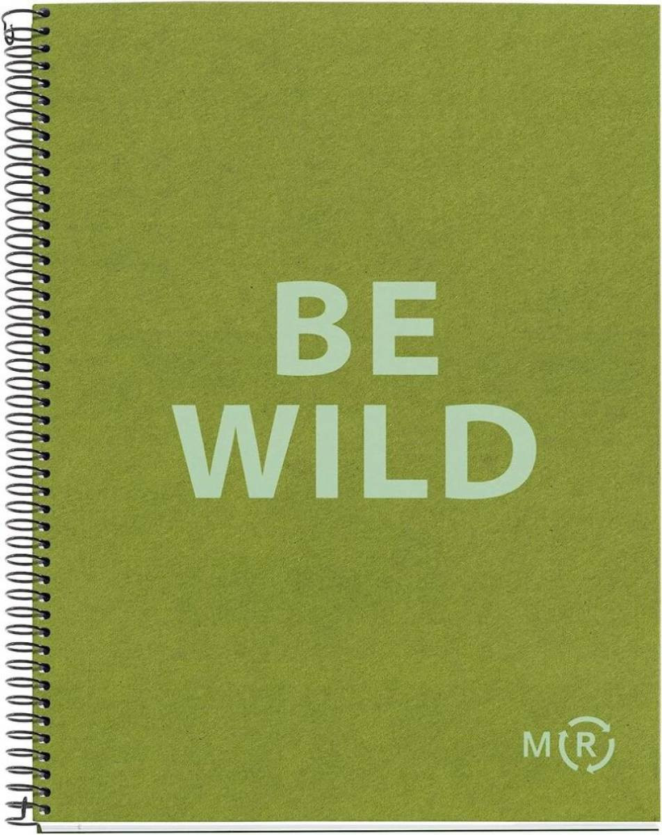 Cuaderno A4 Miquelrius Be Eco cuadrícula 5 mm Oliva