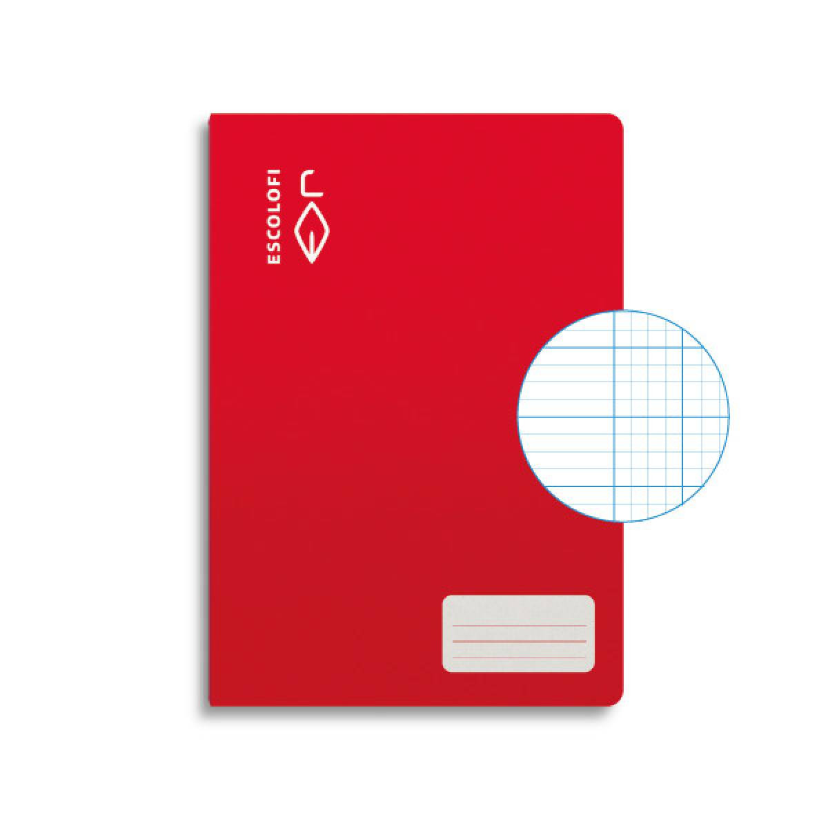 LIBRETA GRAPA A4 ROJO LISO 50H 70GRS