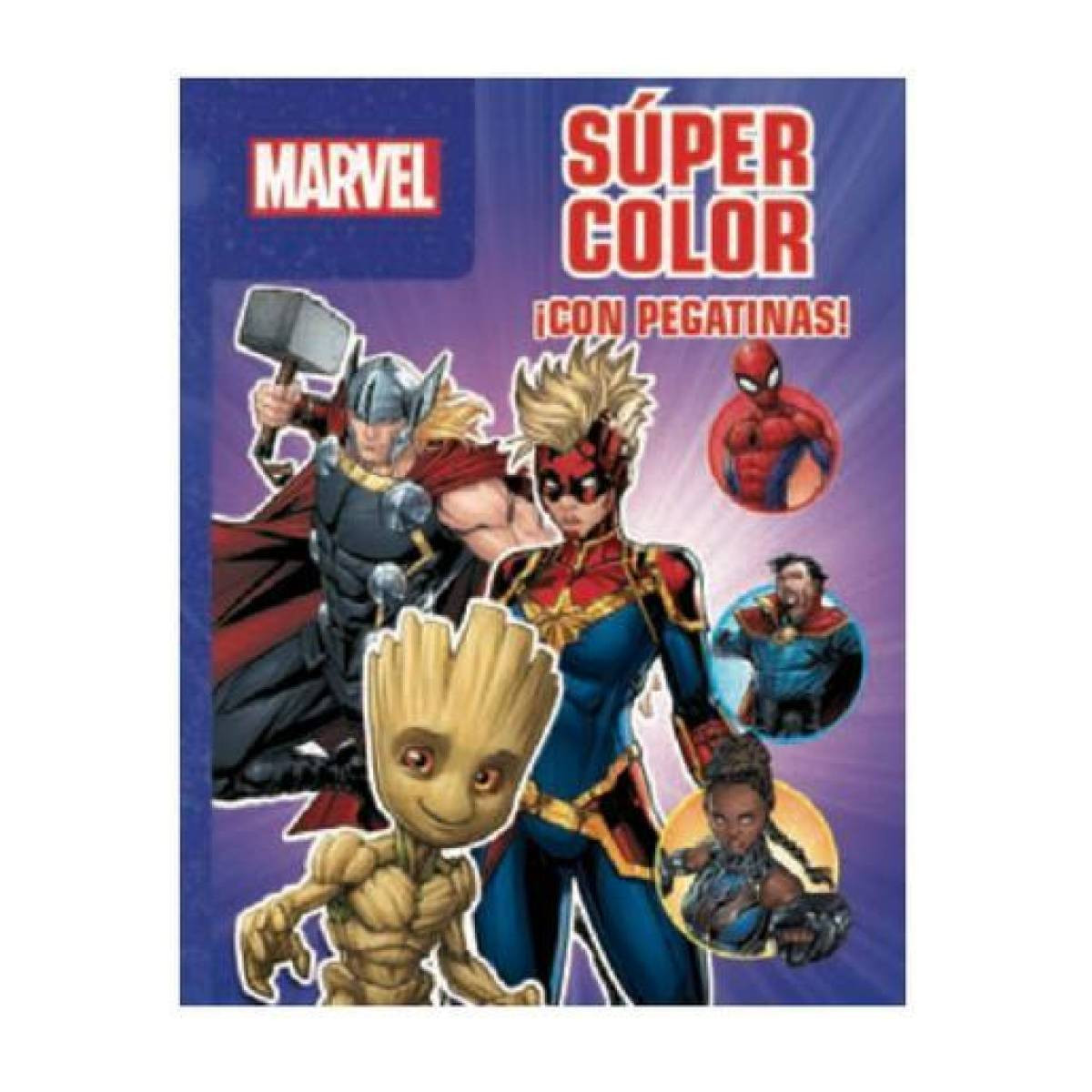 Super color con pegatinas