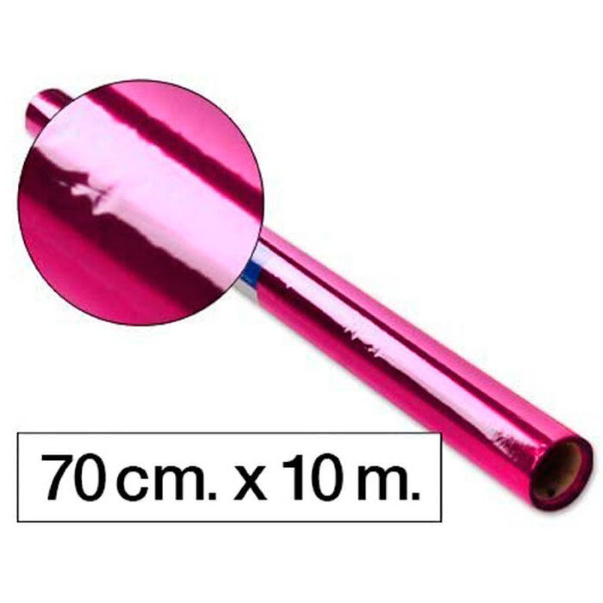 Rollo celofan 0,7x10 m color rosa palido