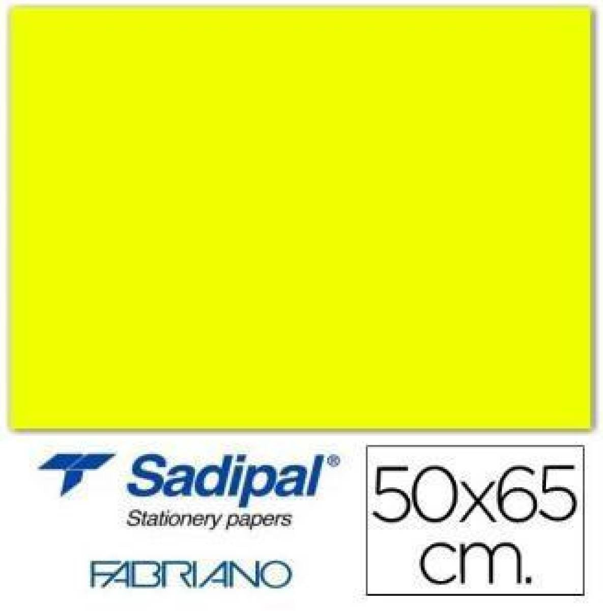 Cartulina grande amarillo fosforito