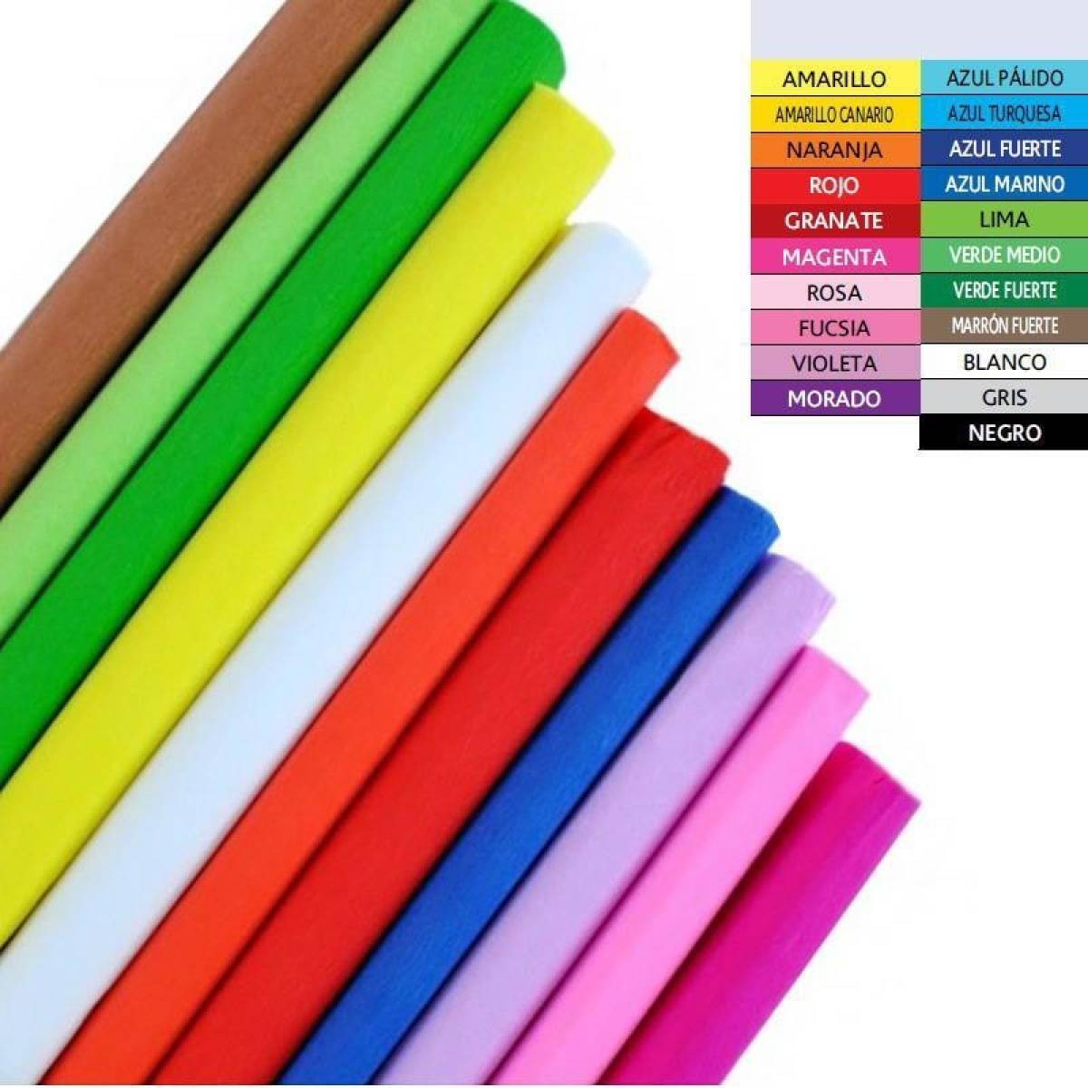 Papel crespon azul marino