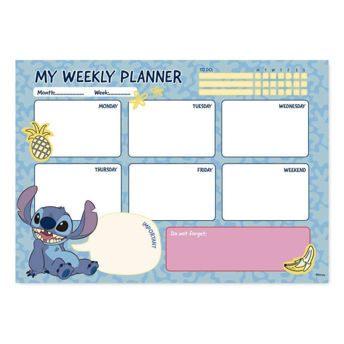 Weekly Planner Stich