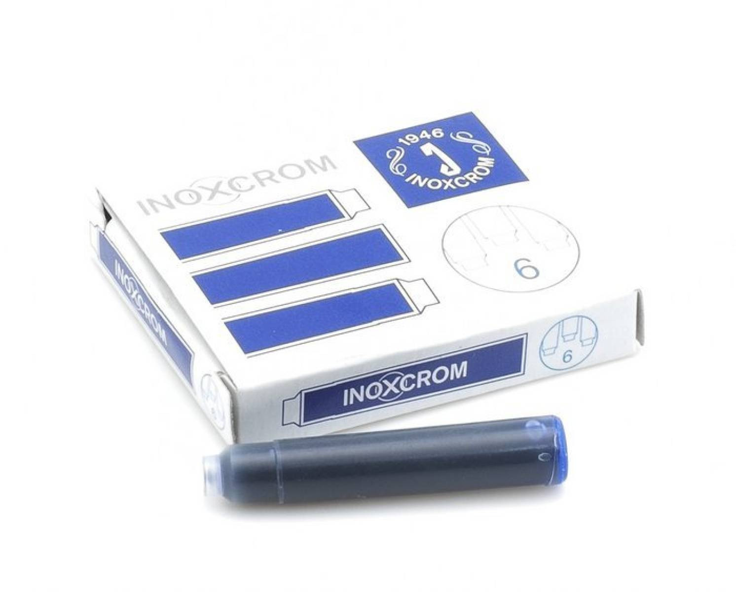 Recambio de pluma azul corto inoxcrom
