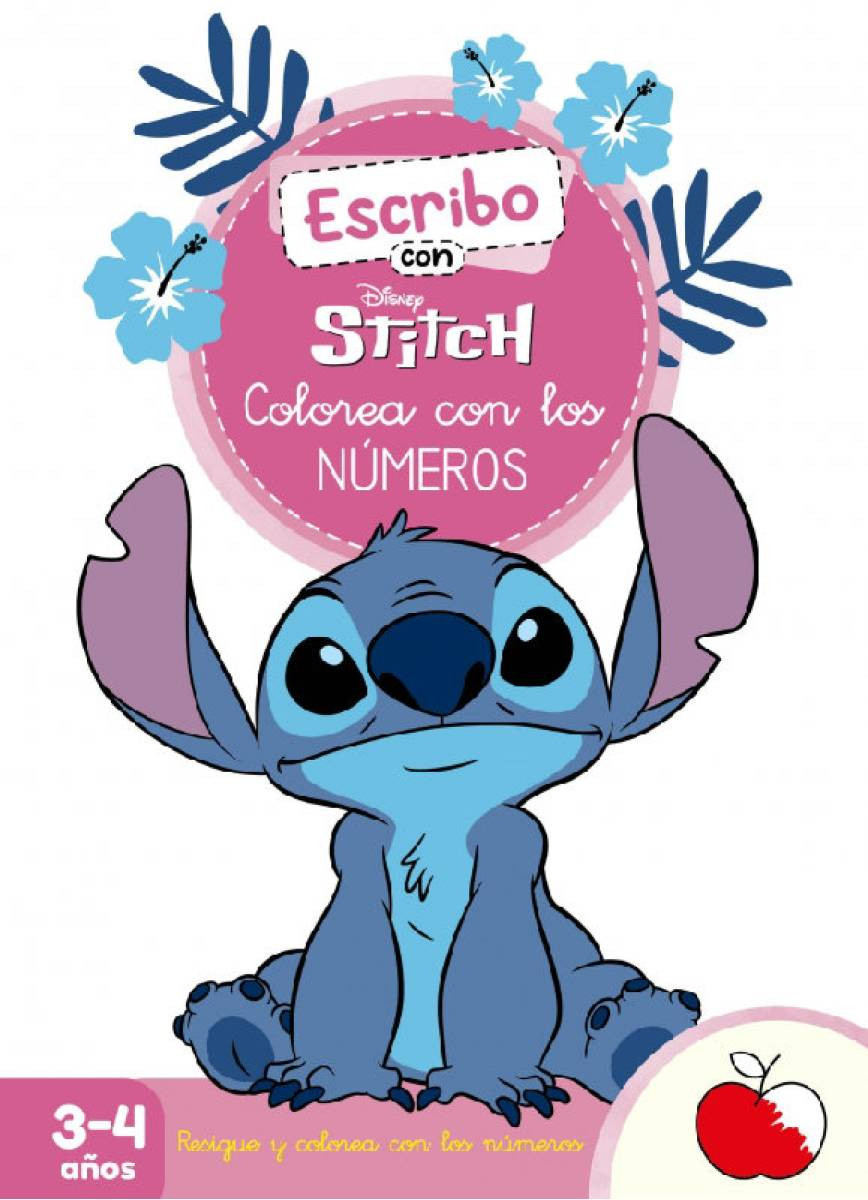 ESCRIBO CON STITCH. COLOREA CON LOS NUME
